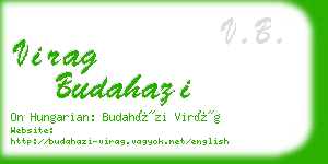 virag budahazi business card